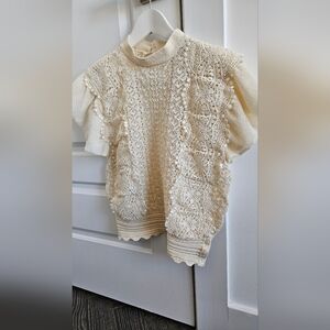 Zara Cream Knitwear Top